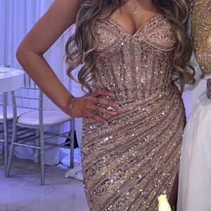 Rose Gold COLORS DRESS 3150